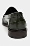 Vesta Khaki Waterway Crocodile Genuine Leather Flat Sole Women's Loafer Shoes - 6