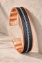 Men's Thick Model Copper Bracelet with Steel Twist Chain and Double Magnet Model Pure Copper Bracelet - 6