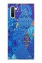 Samsung Galaxy Note 10 Compatible Blue Blue Print Transparent Phone Case