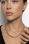 Steel Gold Tiff Interlocking Necklace 60 cm