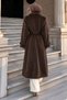 Fox Coat with Zipper Detail on the Collar Tsd260346 Bitter Brown - 6