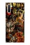 Samsung Galaxy Note 10 Compatible Leopard Gold Collage Printed Transparent Phone Case