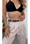 Wide-Leg High-Waist Pants - Elegance and Comfort Combined - Beige - 3