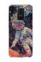 Redmi Note 9 Compatible Colorful Astronaut Printed Transparent Phone Case
