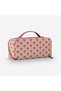Jaipur Flower Pink Faux Leather Makeup Bag 23.5X10.5X11 cm - 5