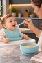 2-Pack Silicone Feeding Spoon Baby Feeding Spoon Soft Tip Ergonomic Design Transition Spoon for Supplementary Food - 2