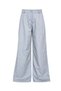 High waist palazzo wide leg fabric pants - 6
