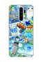 Redmi Note 8 Pro Compatible Clownfish Cat Printed Transparent Phone Case