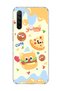Redmi Note 8 Compatible Cute Hamburger Pizza Printed Transparent Phone Case