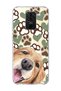 Redmi Note 9 Compatible Yellow Dog Paw Heart Printed Transparent Phone Case