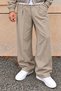 Men's Oversize Double Zipper Jacket and Baggy Pants Bottom Top Set - 2
