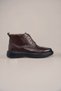 Eva Flat Lace-Up Boots Brown - 2