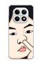 Redmi Note 15 4g Compatible Funny Face Nose Printed Transparent Phone Case
