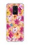 Redmi Note 9 Compatible Tiny Flower Watercolor Printed Transparent Phone Case