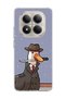 Redmi Note 15 Pro 4g / 5g Compatible Transparent Phone Case with Detective Goose Printed Hat