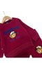 Boy's Winter 3-Yarn Thick Tracksuit Set with Fleece Inside and Teddy Bear Embroidery for Ages 2-3-4-5-6 - 6