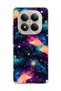 Redmi Note 15 Pro 4g / 5g Compatible Colorful Galaxy Printed Transparent Phone Case