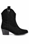 Ravella Western Look Pointed Toe Women's Short Boots - 4
