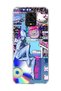 Redmi Note 9 Pro Compatible Chrome Robot Women's Printed Transparent Phone Case
