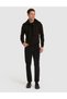 Black Straight Fit Canvas Trousers 50331185-Vr046 - 3