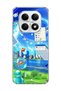 Redmi Note 15 4g Compatible Jellyfish and City Printed Transparent Phone Case