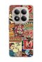 Redmi Note 15 Pro 4g / 5g Compatible Old Poster Collage Printed Transparent Phone Case