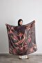 140X140 Florence Patterned Cotton Shawl Scarf Bitter Brown