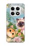 Redmi Note 15 4g Compatible Cats with Scarf Spring Printed Transparent Phone Case