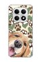 Redmi Note 15 4g Compatible Yellow Dog Paw Heart Printed Transparent Phone Case