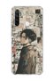 Redmi Note 8 Compatible Anime Newspaper Collage Printed Transparent Phone Case