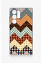 Samsung S22 Ultra Compatible Colorful Knitted Patterned Silicone Case - 2