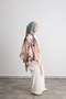 140X140 Florence Patterned Cotton Shawl Scarf Beige - 2