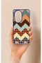 Honor 200 Pro 5g Compatible Colorful Knitted Pattern Silicone Case