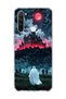 Redmi Note 8 Compatible Ghost Haunted Castle Printed Transparent Phone Case
