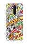 Redmi Note 8 Pro Compatible Cute Panda Rainbow Printed Transparent Phone Case