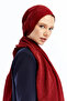 60% Lyocell 40% Cotton Alia Vo Marble Patterned Shawl_Red