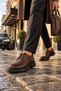 Orba Genuine Leather Lace-Up Thick Sole Men's Daily Classic Casual Shoes - 5
