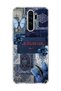 Redmi Note 8 Pro Compatible Blue Butterfly Verse Printed Transparent Phone Case