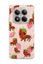 Redmi Note 15 Pro 4g / 5g Compatible Strawberry Sausage Dog Printed Transparent Phone Case