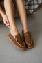 Heston Genuine Leather Thick Sole Adjustable Buckle Detail Short Women's Boots - Taba Suede - 3