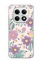 Redmi Note 15 4g Compatible Lilac Flower Pastel Printed Transparent Phone Case