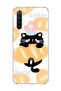 Redmi Note 8 Compatible Black Cat Bread Printed Transparent Phone Case