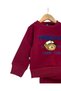 Boy's Winter 3-Yarn Thick Tracksuit Set with Fleece Inside and Teddy Bear Embroidery for Ages 2-3-4-5-6 - 5