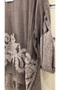 Silk Blouse with Knitted Back and Embossed Sequin Detail - 4