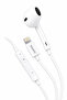 SF 0315 Lightning Wired Single Earphone with Microphone & Remote - White
