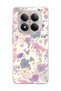 Redmi Note 15 Pro 5G Compatible Lilac Pink Flower-Printed Clear Phone Case