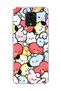 Redmi Note 9 Pro Compatible Cute Colorful Characters Printed Transparent Phone Case