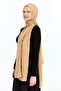 60% Lyocell 40% Cotton Alia Vo Marble Patterned Shawl_Camel - 2