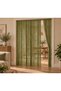 Ip Curtain Special Series Thin Chain Gold Silvery Green Color (100 Width 300 Length) with Cornice and Rustic Uses - 4