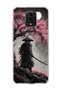 Redmi Note 9 Pro Compatible Samurai Full Moon Printed Transparent Phone Case